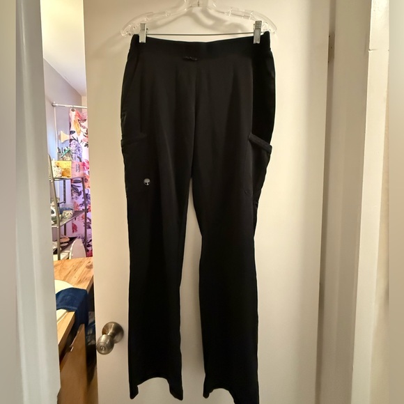 Black straight leg scrub pants - Picture 1 of 2